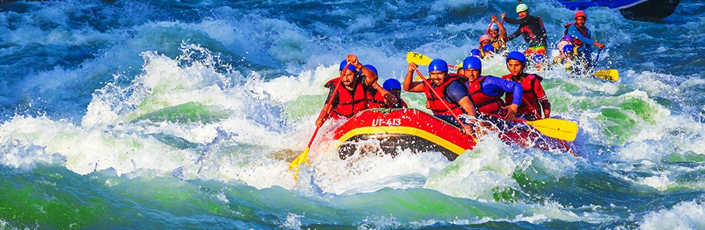 Clients enjoying the rapids!